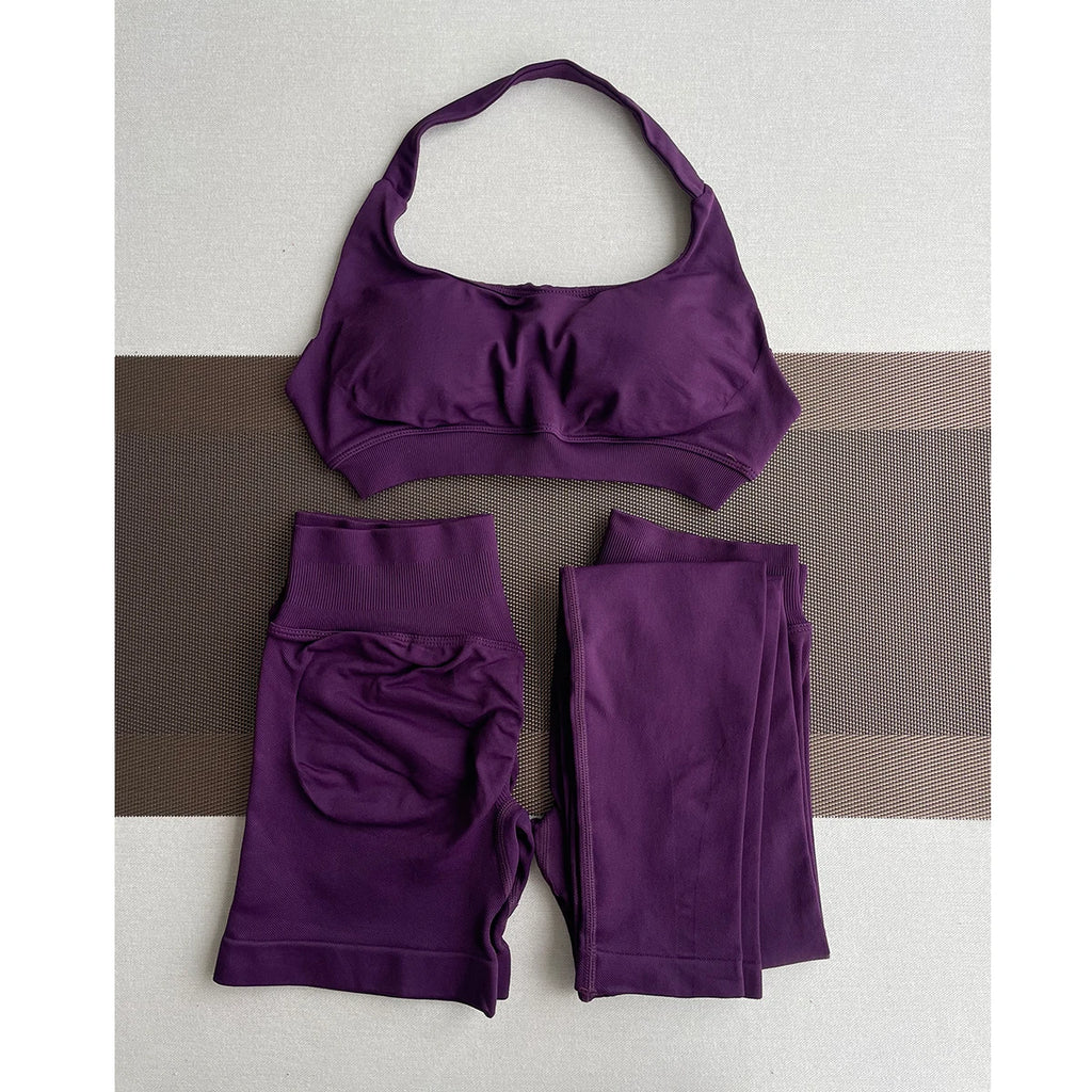 TKITK Seamless Leggings – Women’s Ribbed Gym Pants, Scrunch Bum Fitness Wear