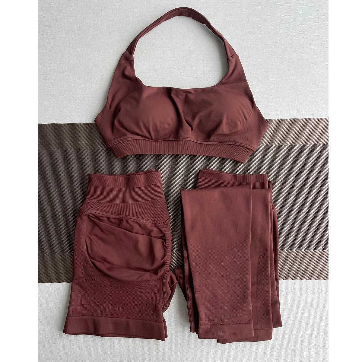 TKITK Seamless Leggings – Women’s Ribbed Gym Pants, Scrunch Bum Fitness Wear