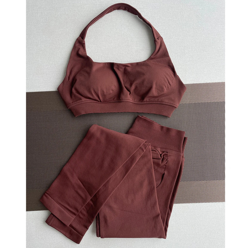 TKITK Seamless Leggings – Women’s Ribbed Gym Pants, Scrunch Bum Fitness Wear