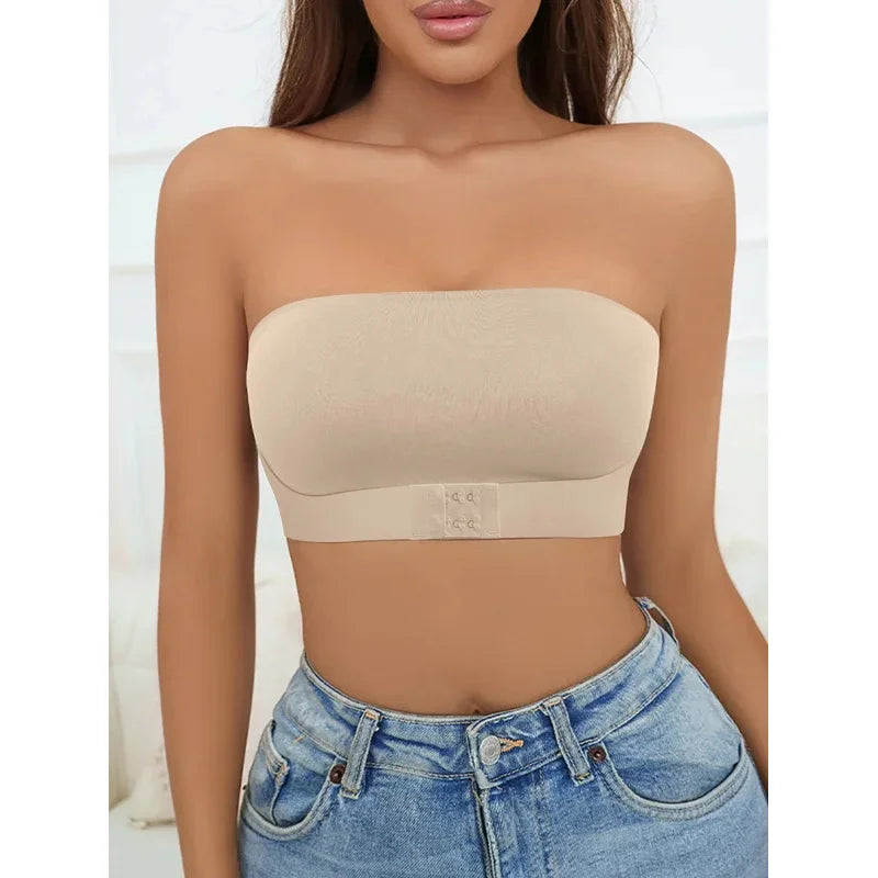 Women’s Strapless Seamless Front-Button Bra