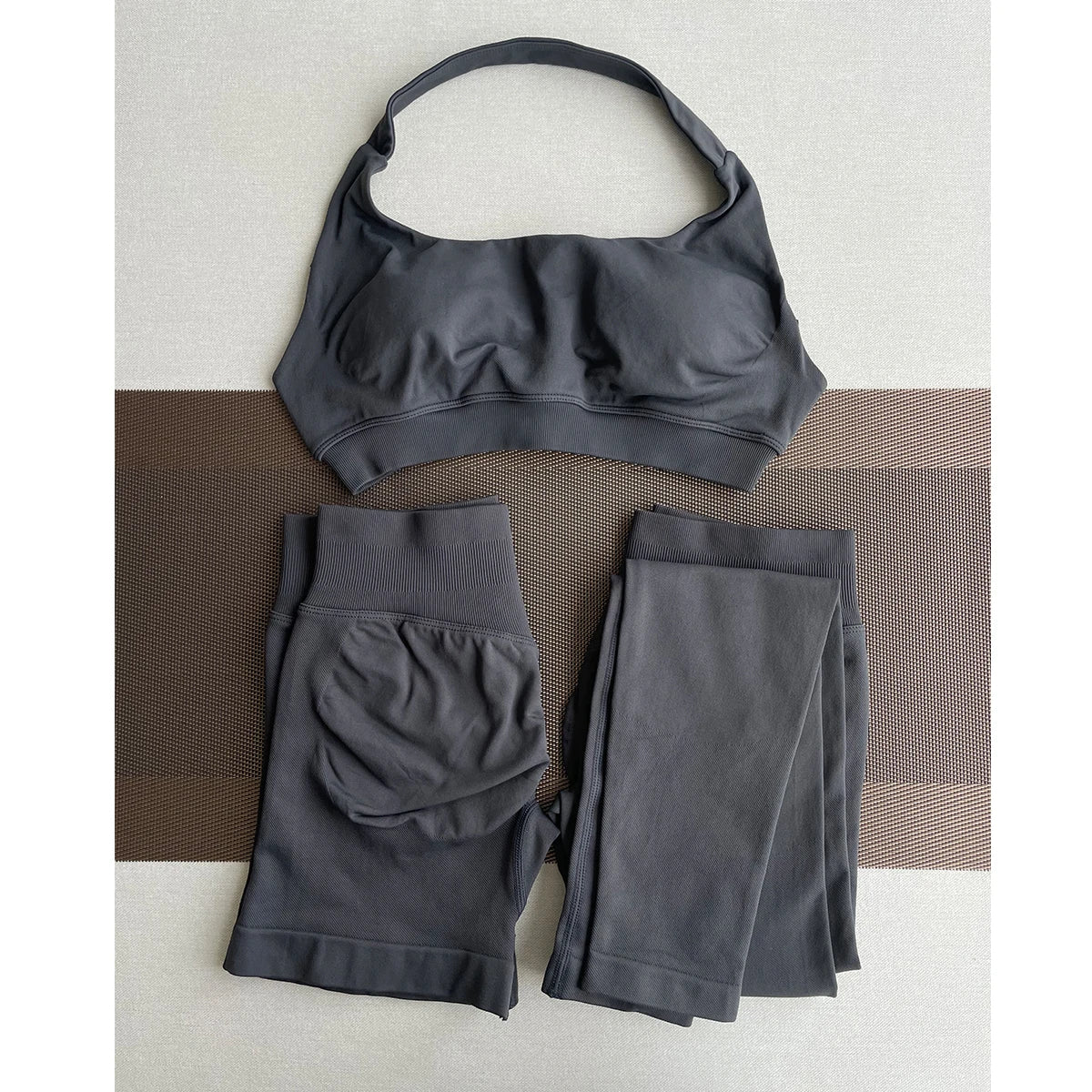 TKITK Seamless Leggings – Women’s Ribbed Gym Pants, Scrunch Bum Fitness Wear