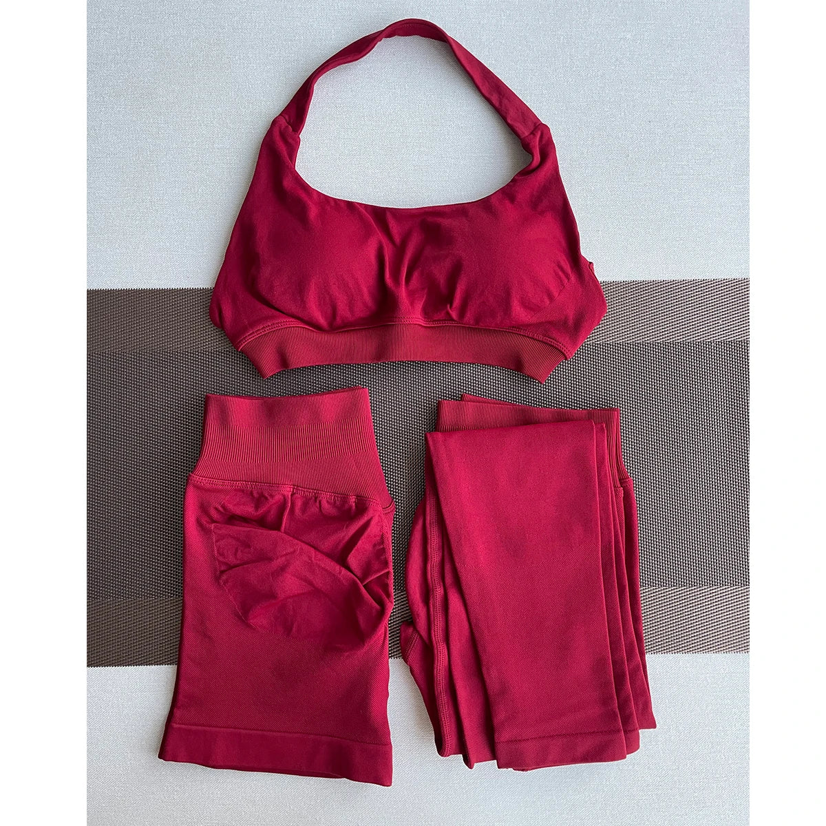 TKITK Seamless Leggings – Women’s Ribbed Gym Pants, Scrunch Bum Fitness Wear