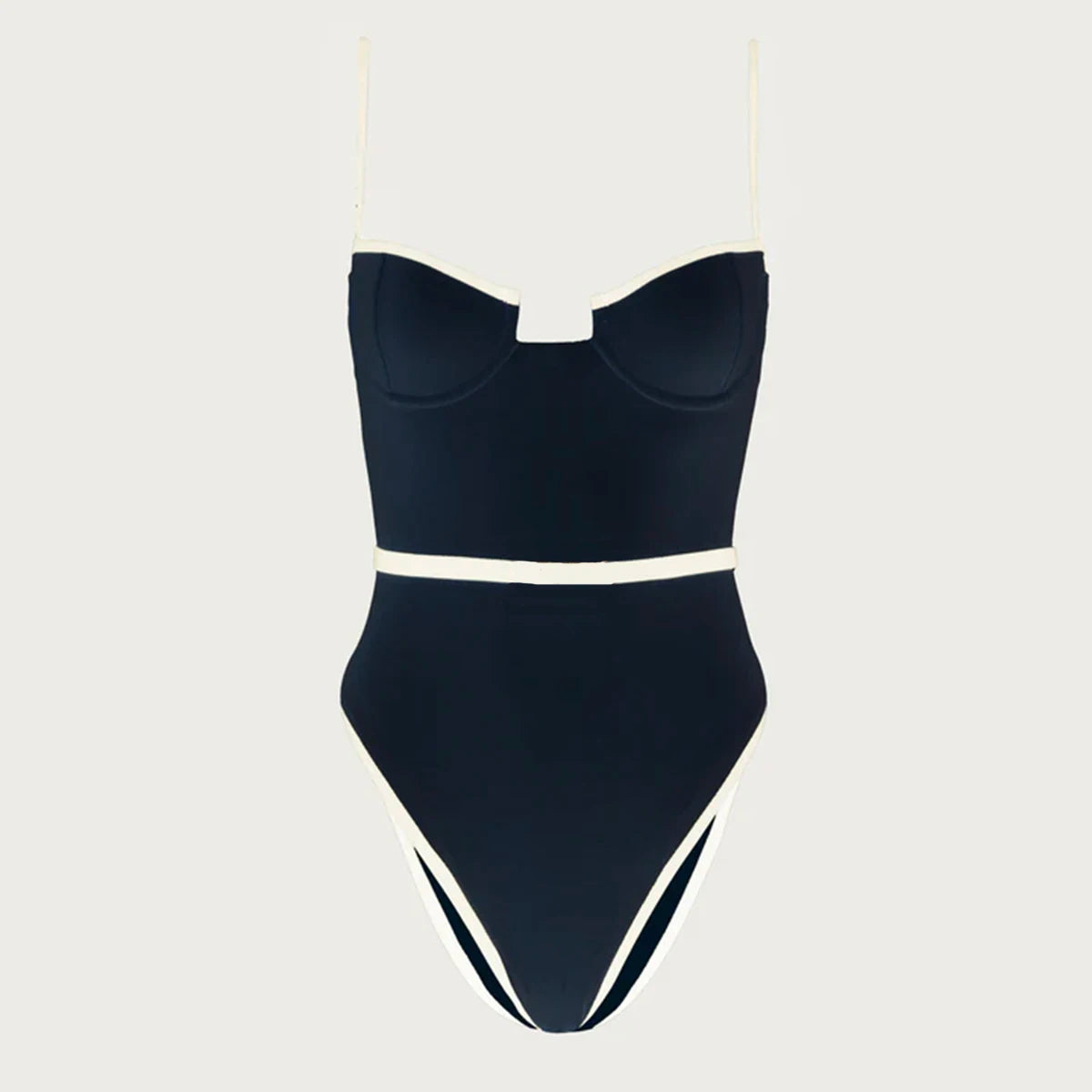 Sexy Women’s One-Piece Swimsuit – High-Waist Monokini, 2024 Beachwear